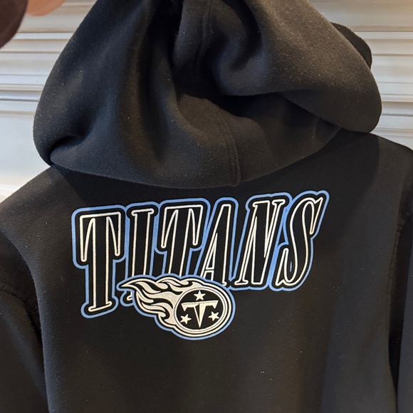 NFL Black Hoodie with Blue Zipper. Size XL. Listing 18120 - Picture 10 of 11